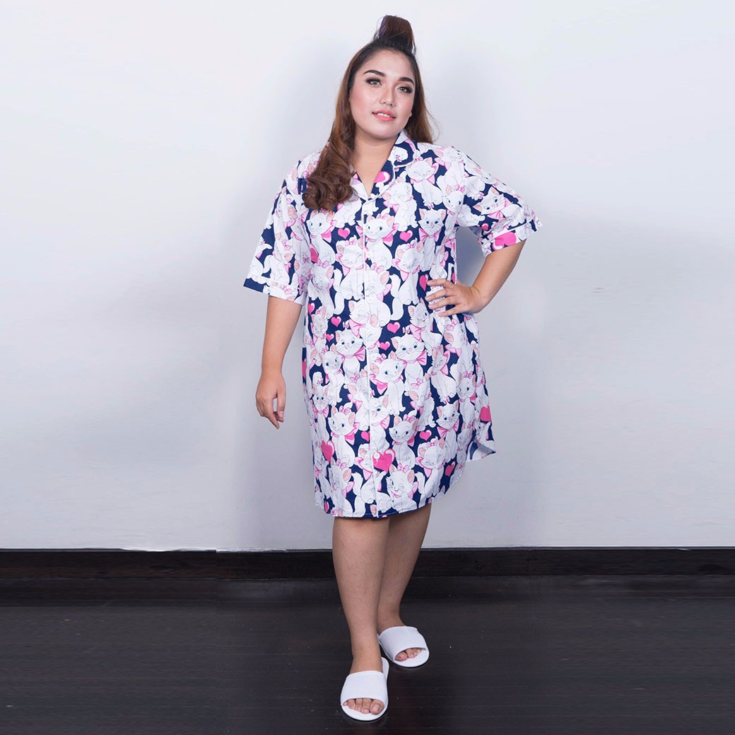 Harumi Pajamas Navy Fashion Big Size